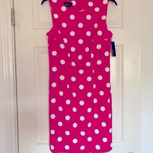 Fuschia Polka Dot Dress